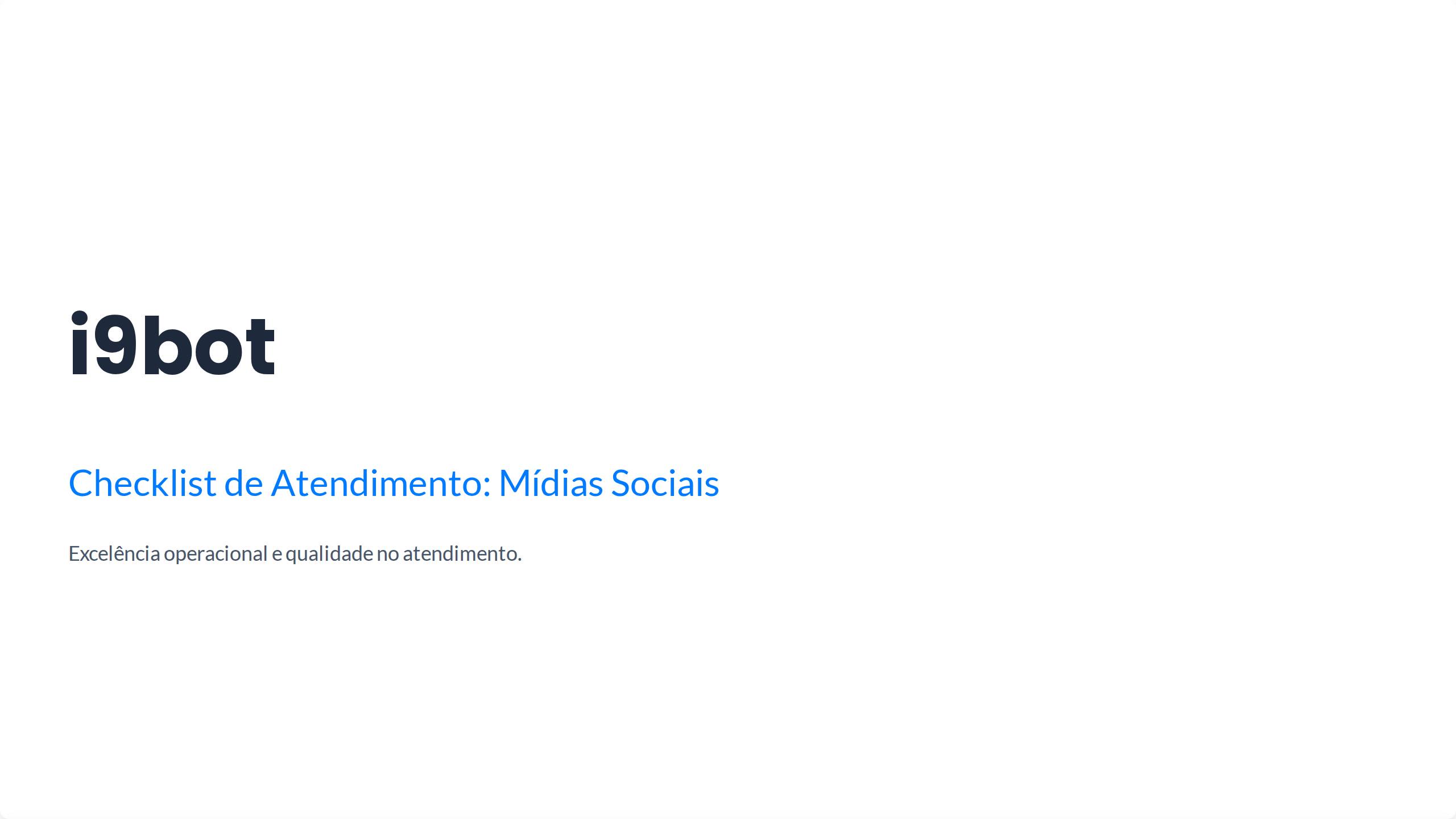 Capa do material Checklist I9